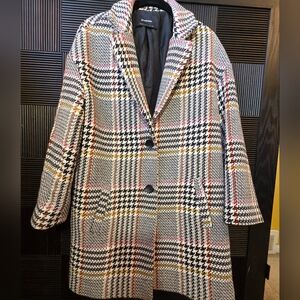 Stradivarius Plaid Houndstooth Blazer